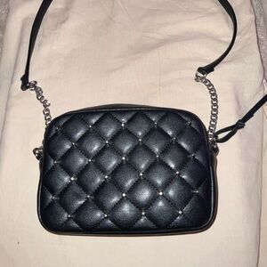 Rebecca Minkoff Small Black Quilted Studded Crossbody Bag